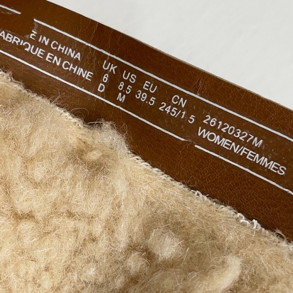 Clarks Tan Suede Mules with Block Heel - Picture 4 of 6